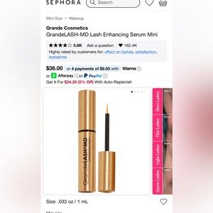 Grande LASH-MD NIB 6 weeks supply